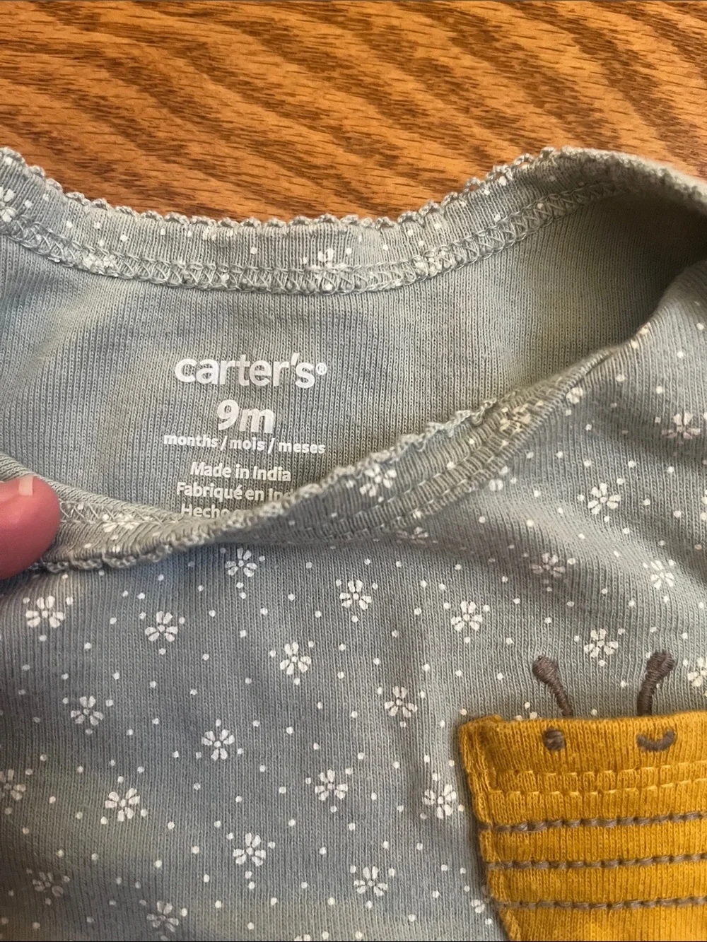 Carter's Baby Short Sleeve Bodysuit Set in Mustard, Sage, Cream
